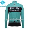 Tenue Maillot M/L + Collant à Bretelles 2017 Bianchi Countervail Hiver Thermal Fleece N001